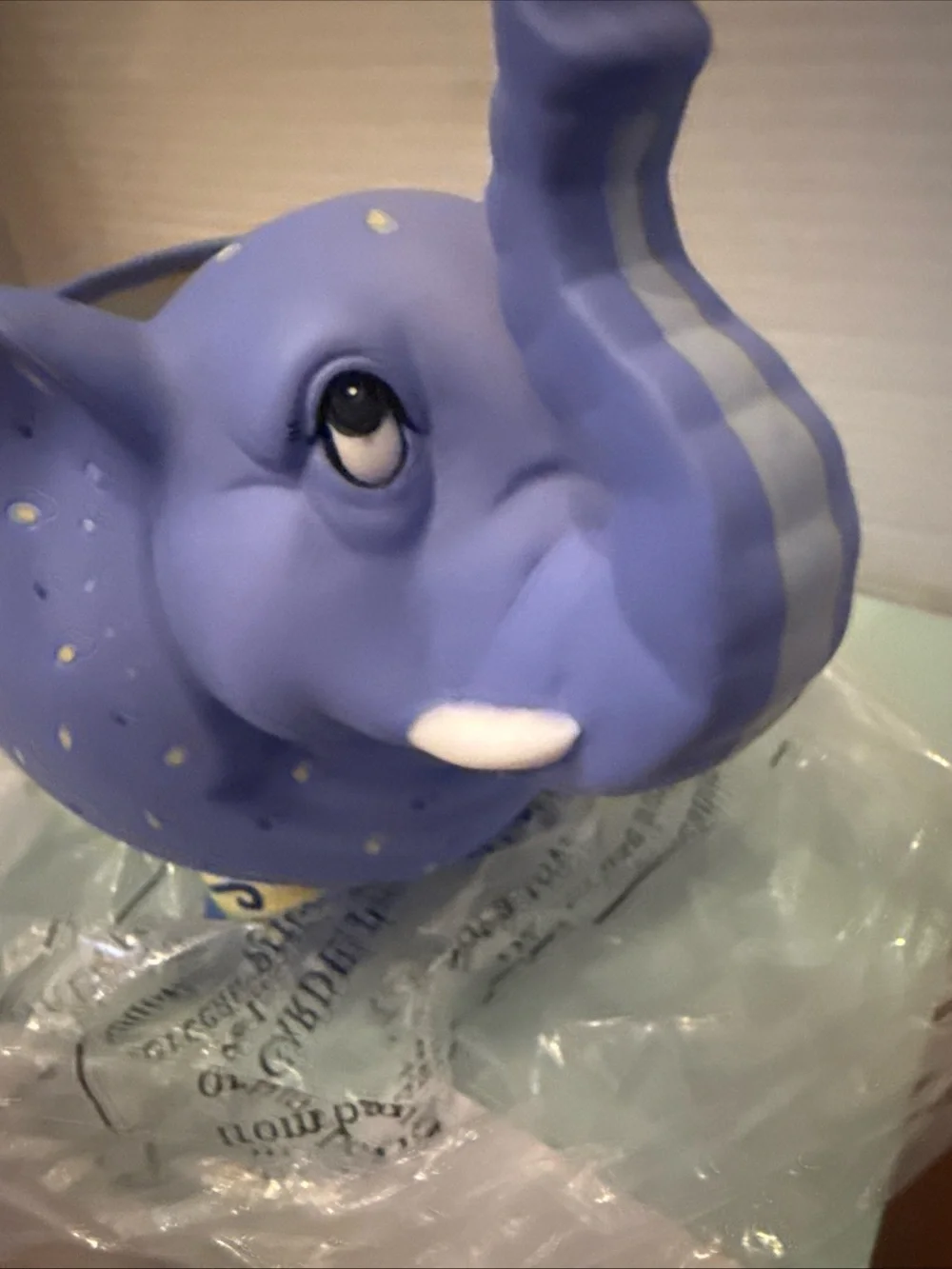 PartyLite Lavender Elephant Votive Holder with Butterfly Accent NIB P8176
